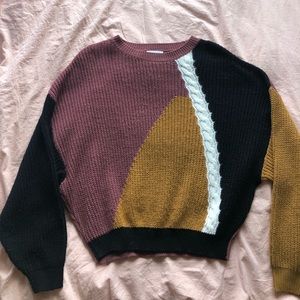 Color block sweater